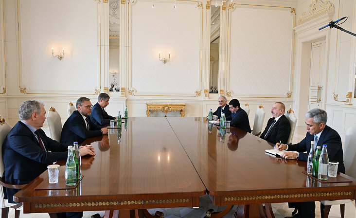 вице-спикер сф константин косачёв на встрече с азербайджанским президентом ильхамом алиевым 