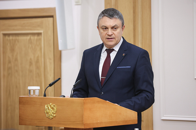 Глава Луганской Народной Республики Леонид Пасечник