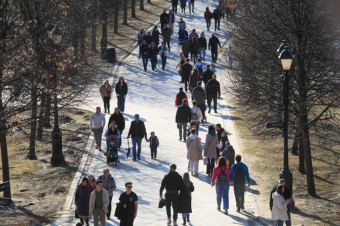 люди город горожане погода 