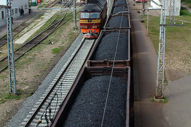уголь железнодорожная станция поезд товарный