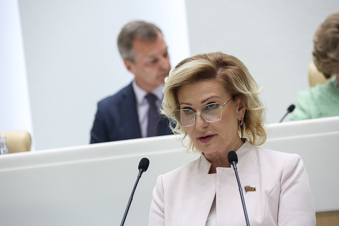 Инна Святенко. Фото: СенатИнформ/ Пресс-служба СФ