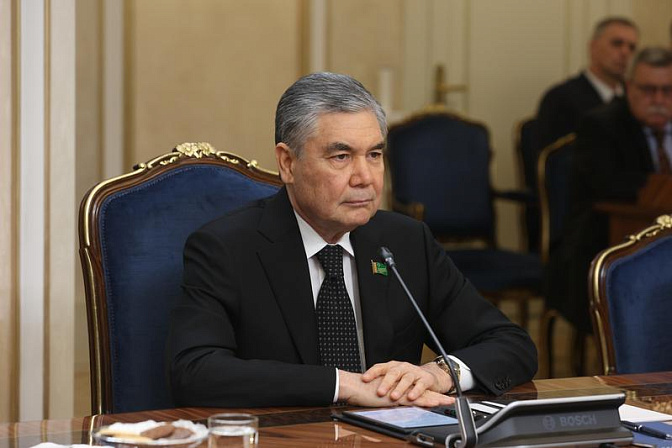  Национальный лидер туркменского народа, Председатель Халк Маслахаты Туркменистана Гурбангулы Бердымухамедов