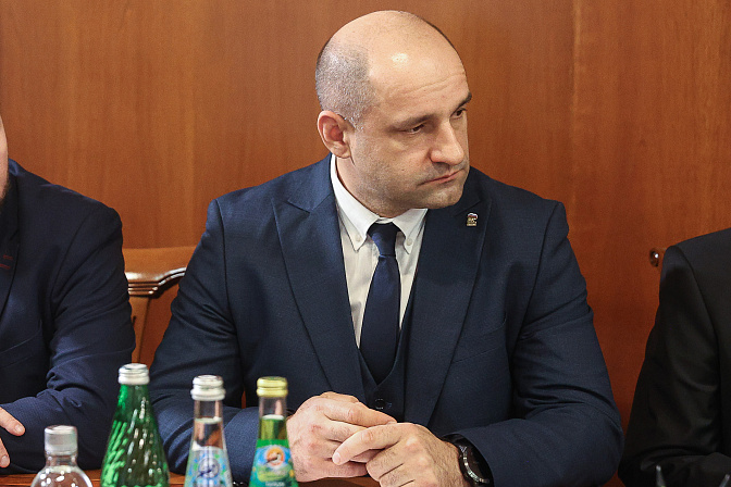 Глава Народного совета ДНР Артём Жога