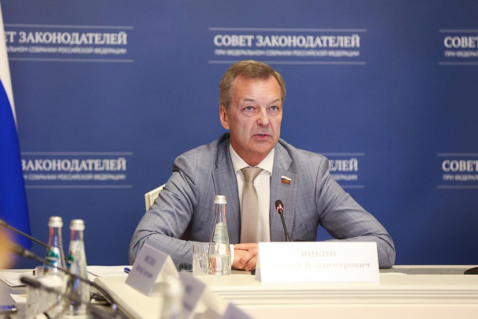 первый вице-спикер сф первый зампред совета федерации андрей яцкин