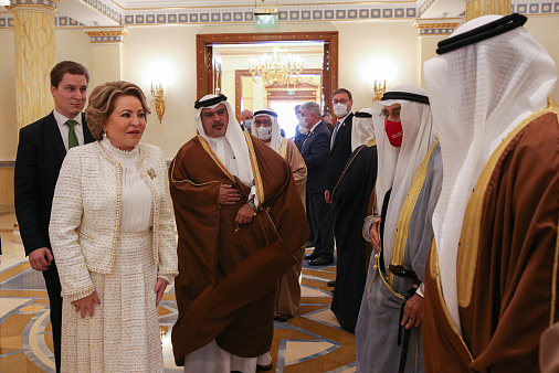 Встреча Председателя Совета Федерации Валентины Матвиенко с наследным принцем Королевства Бахрейн, Председателем Совета министров страны Сальманом Бен Хамадом Аль Халифой