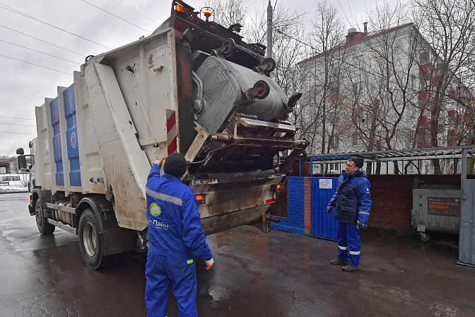 мусоровоз вывоз мусора экология