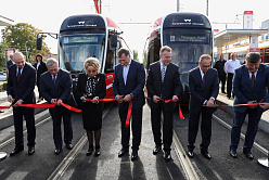 Матвиенко дала старт запуску двух новых трамвайных маршрутов по Таганрогу 