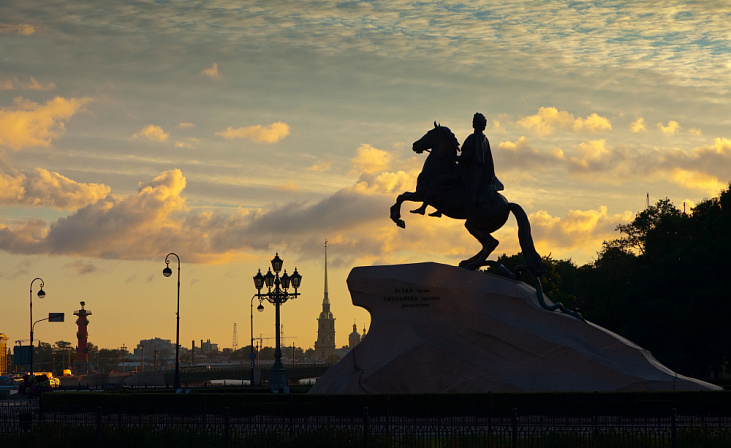 санкт-петербург медный всадник памятник петр I