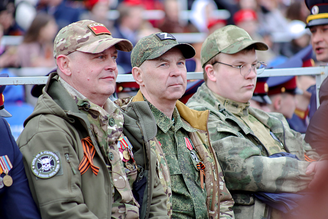 ветераны сво на параде победы