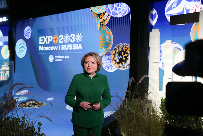 Председатель СФ Валентина Матвиенко посетила российский павильон на выставке «Экспо-2020» в Дубае
