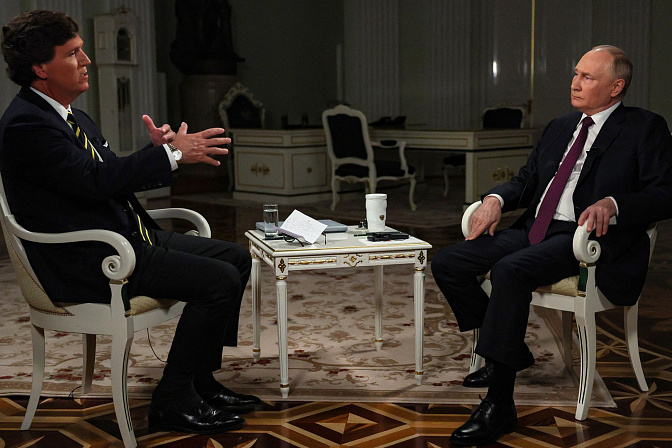 Владимир Путин интервью Такеру Карлсону