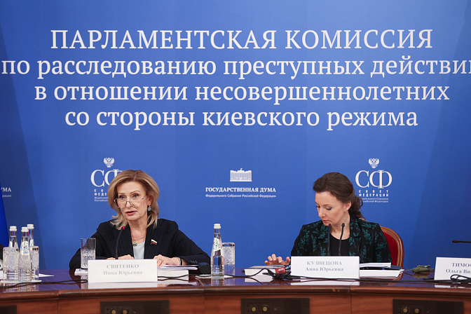 заседание Парламентской комиссии по расследованию преступных действий в отношении несовершеннолетних со стороны Киева