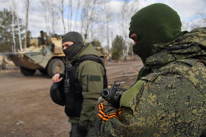 Российские военнослужащие в зоне СВО