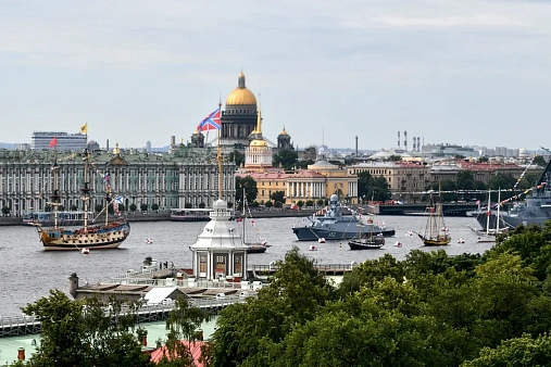 Празднование Дня Военно-морского флота в Санкт-Петербурге, 25 июля 2021
