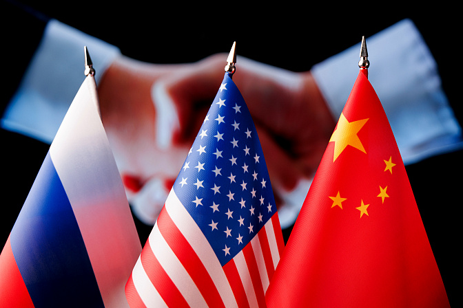 флаги россии сша китая 