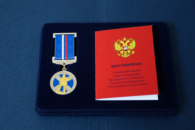 Медаль Совета Федерации «За проявленное мужество»