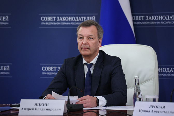 Первый заместитель Председателя СФ Андрей Яцкин