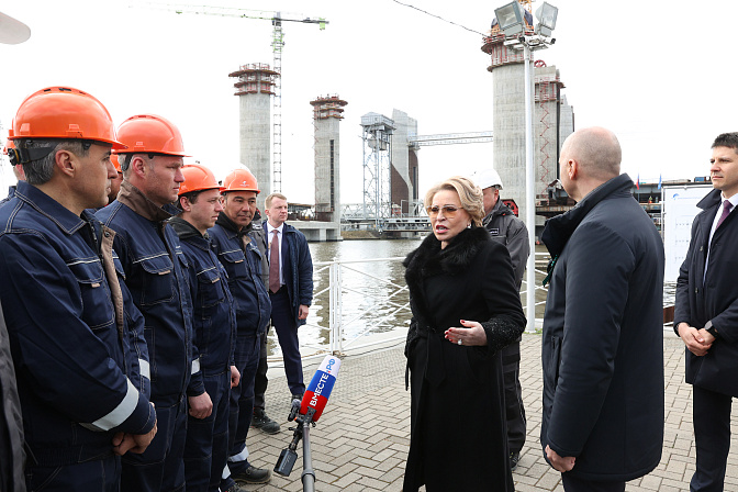 председатель сф валентина матвиенко в ходе рабочего визита в калининградскую область 