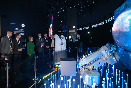 Делегация палаты регионов во главе со спикером СФ Валентиной Матвиенко посетила российский павильон на выставке «Экспо-2020» в Дубае