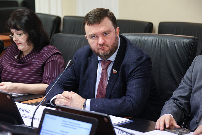 Дмитрий Ворона. Фото: СенатИнформ/ Пресс-служба СФ