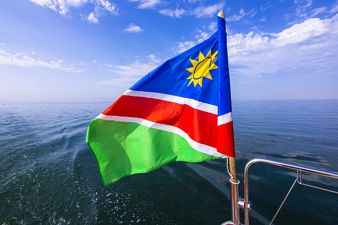 флаг Намибии 