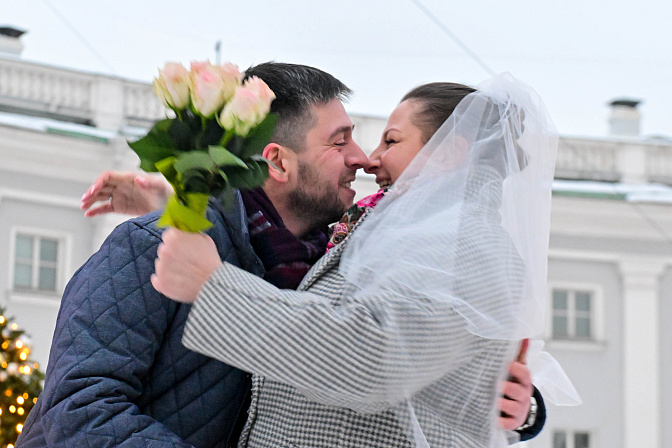 свадьба молодожёны брак любовь 