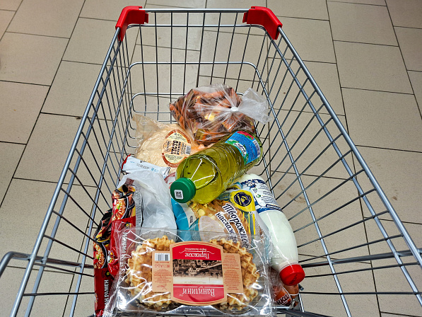 продукты в корзине магазин