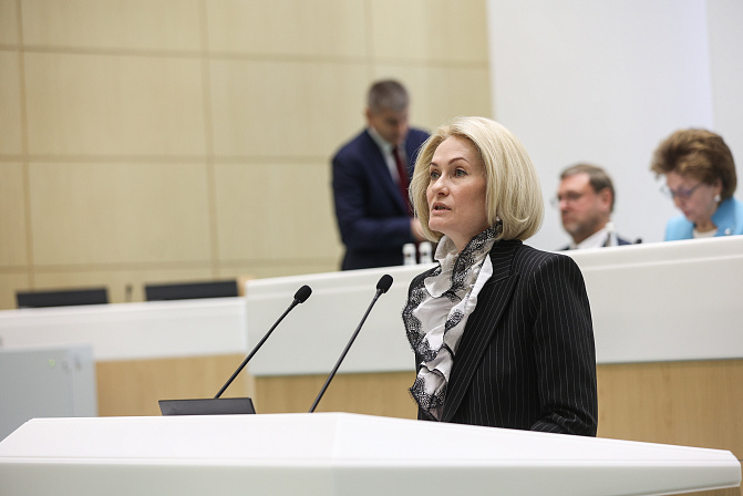 Виктория Абрамченко. Фото: СенатИнформ/ Пресс-служба СФ