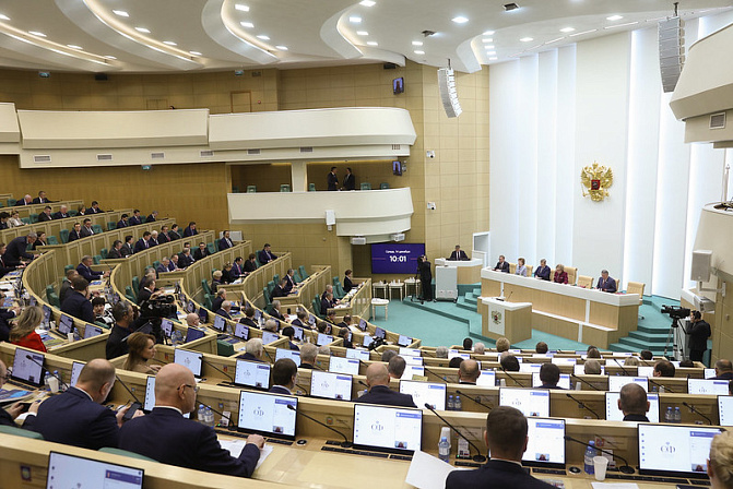 Заседание Совета Федерации. Фото: СенатИнформ/ Пресс-служба СФ
