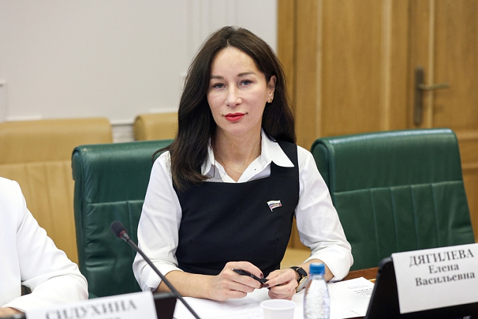 сенатор рф член сф елена дягилева