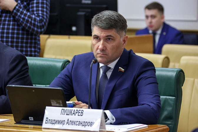 сенатор рф член совета федерации владимир пушкарев