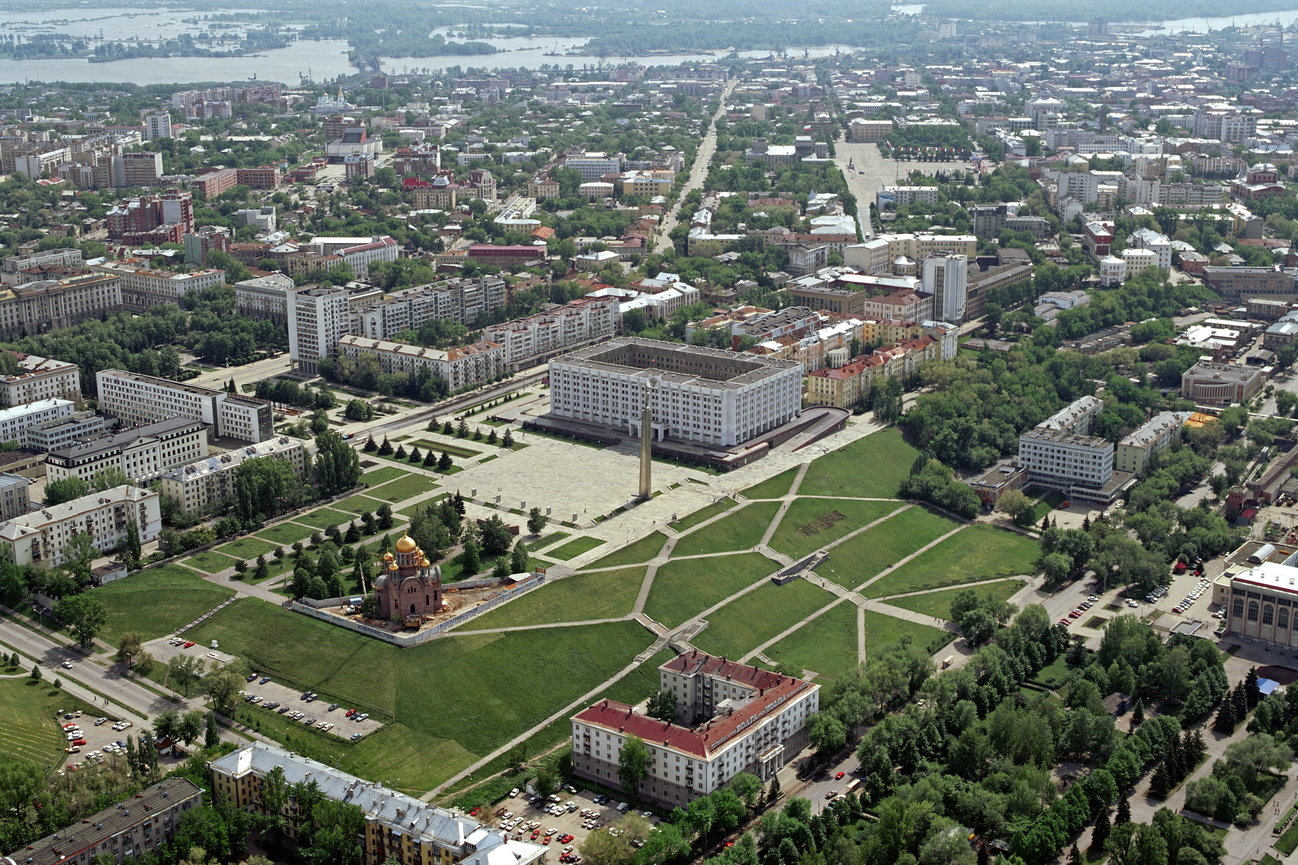 Г ревая. Площадь Куйбышева. Самара зеленый город. Самара площадь города. Куйбышев Самарская область.